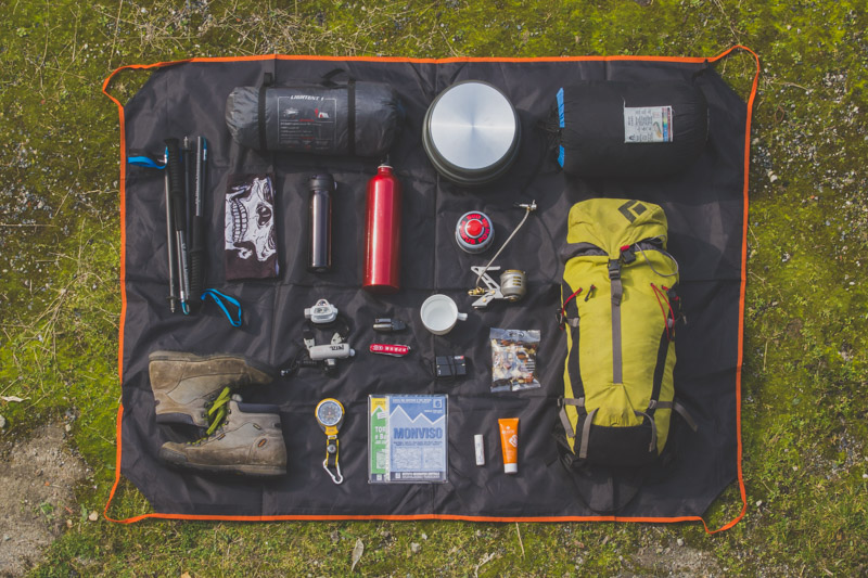 attrezzature e materiali per le escursioni sulla Collina Torinese